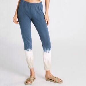 Wildfox Jack Jogger Blue Dip Dye Joggers Sz L NWT